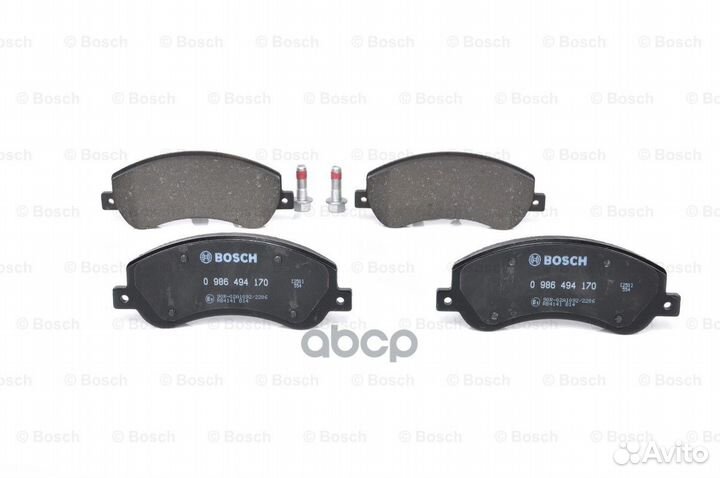 Колодки тормозные дисковые перед 0986494170 Bosch