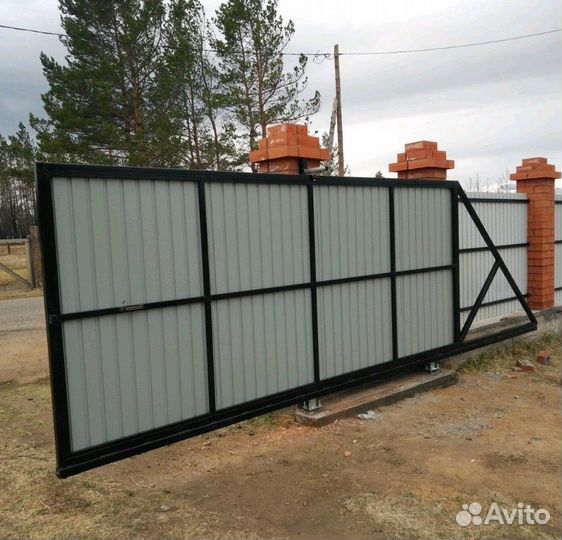Комплектующие для откатных ворот. набор 