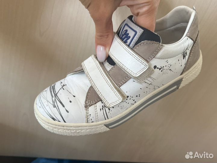 Кожаные кеды miniman 32р