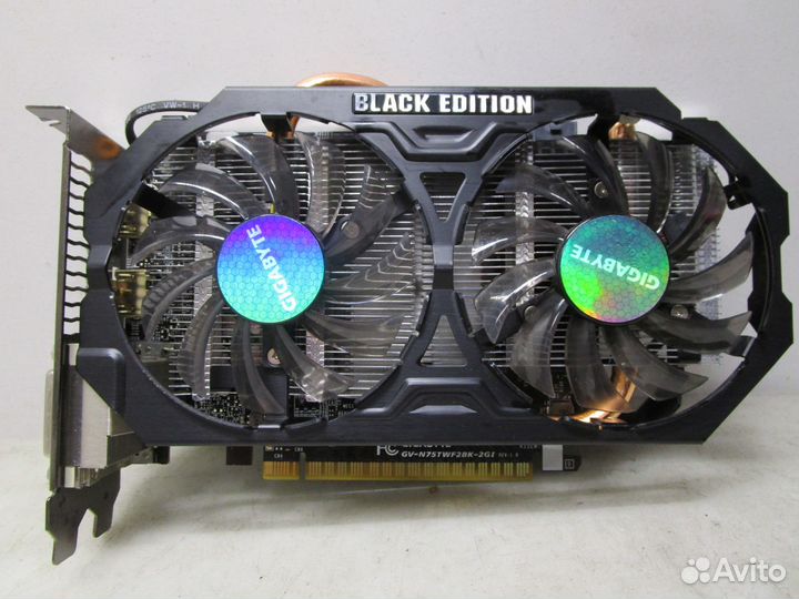 Видеокарта 2Gb gigabyte GeForce GTX750TI GV-N75TW