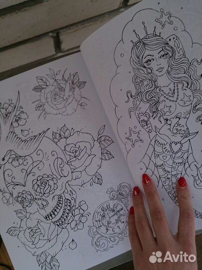 Эскизы тату Антистресс раскраска