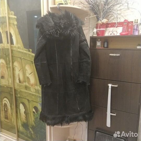 Дубленка замаша и натуральный мех