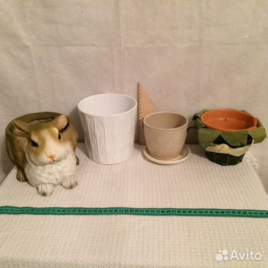 Кашпо Башмак Кролик Овечка Велосипед Пчёлы Кружева