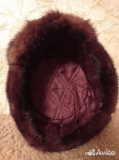 Норковая шапка мужская