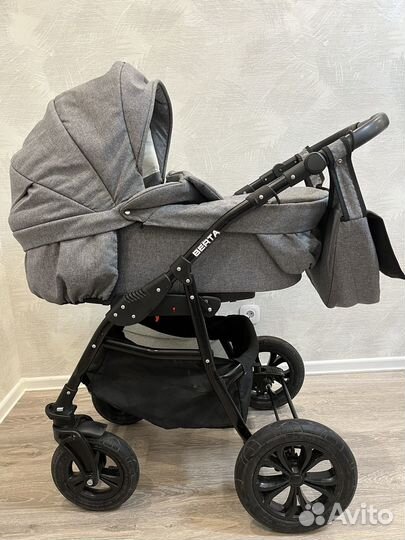 Коляска 2 в 1 Alis Berta серая