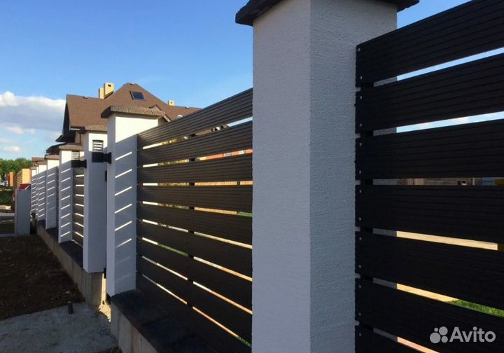 Забор из евроштакетника профессионально быстро