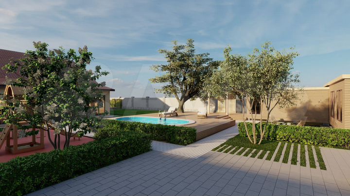 Дом 221,6 м² на участке 12 сот.