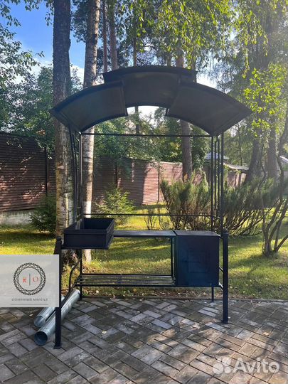 Мангал с крышей