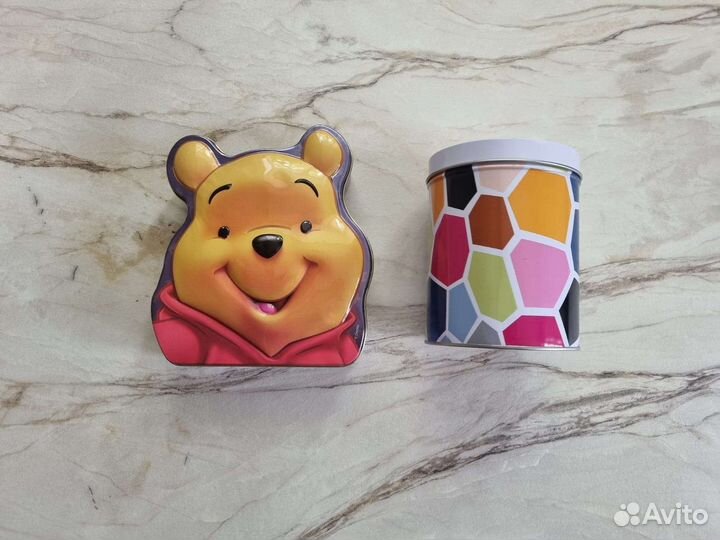 Органайзер коробка для мелочей металл Винни пух