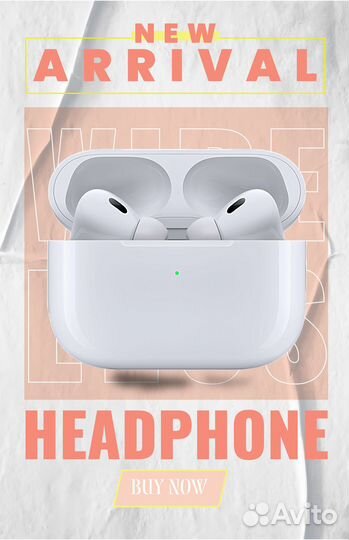 Airpods Pro 2 (новые + чехол в подарок)