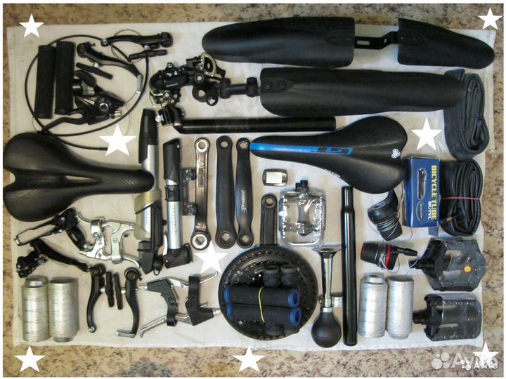 Шатун Покрышка Обод Трещетка Педали Камера Ось Вмх