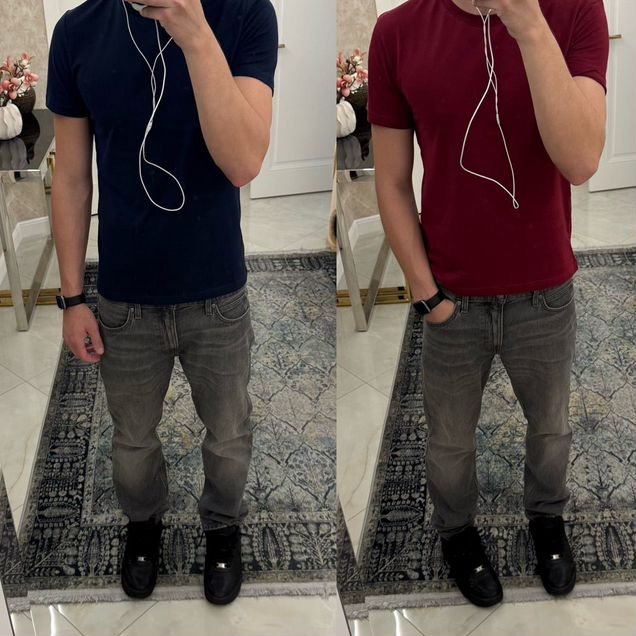 Футболка slim fit crop Zara type