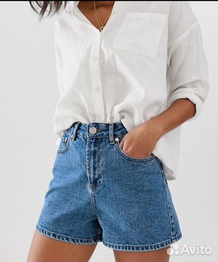 Шорты mom fit zara 34