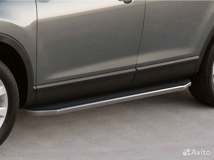 Подножки боковые пороги Kia Sorento IV, 2020+ Riva