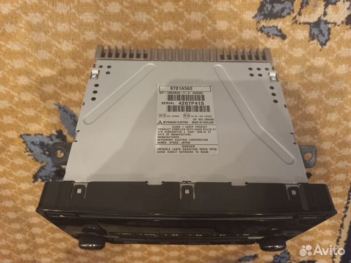 Штатная магнитола с рамкой на Mitsubishi Lancer X