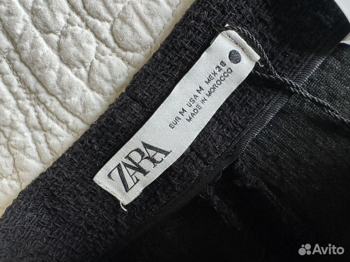 Zara юбка с вырезом