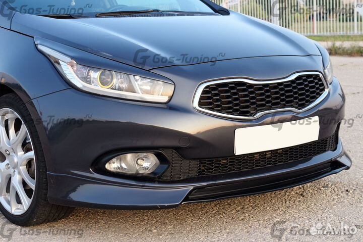 Накладка передняя на Kia Ceed \ Pro Ceed дорестайл