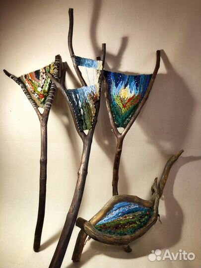 Гобелен на рогатке