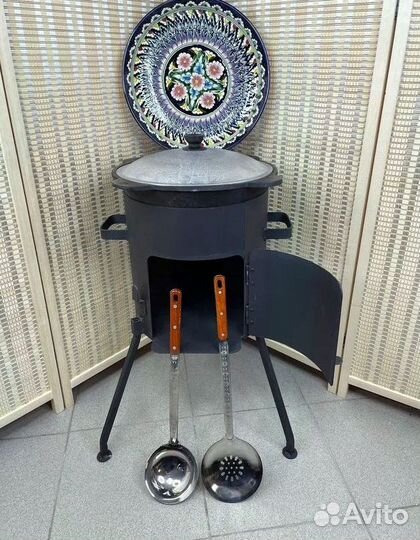 Казан чугунный узбекский