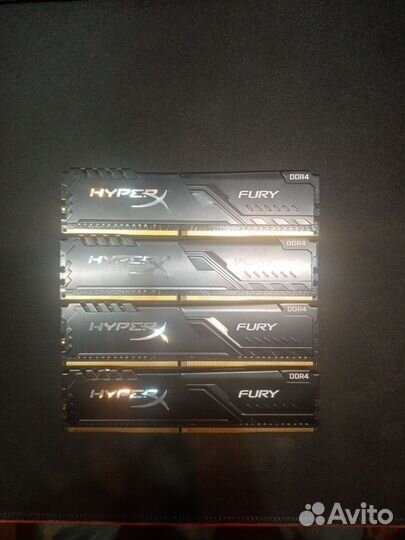 Оперативная память ddr4 Hyper Fury 3200 4x8гб