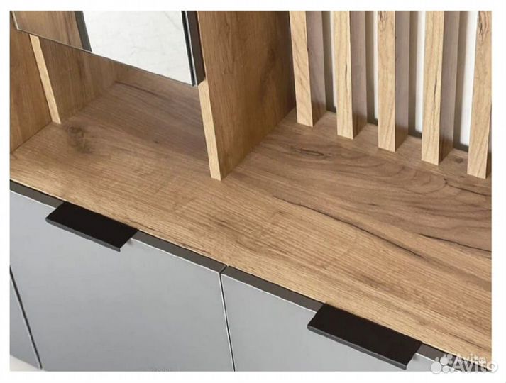 Прихожая Бери дуб крафт золотой/графит