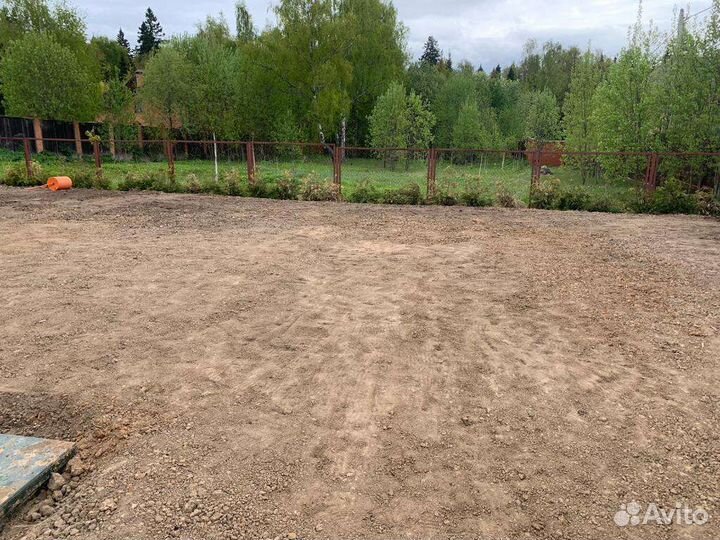 Фрезеровка, вспашка, выравнивание участка, газон