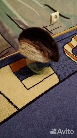 Шапка-берет норковый