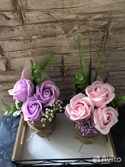 Мыльные мини букеты