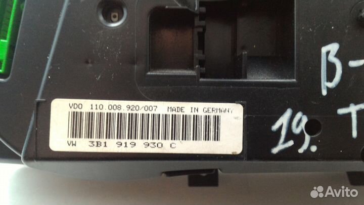 Панель приборов (спидометр) для Volkswagen Passat