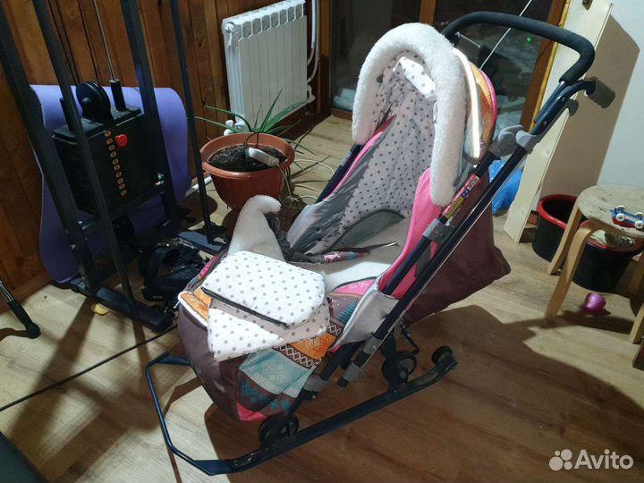 Детские санки коляска ника