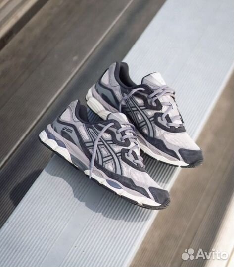 Кроссовки asics gel nyc graphite grey