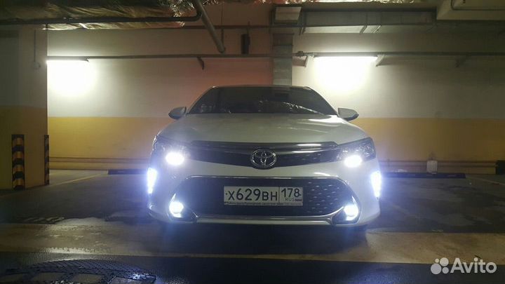 Camry 55 LED Фонари дхо в передний бампер A2XM9