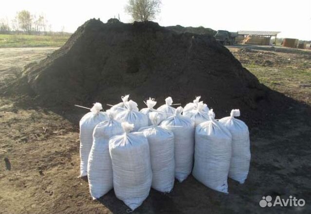 Торф, навоз, земля в мешках