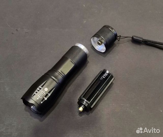 Фонарь с фокусом на ярком LED T6 18650 либо 3хAAA