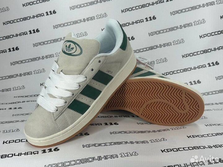 Кроссовки Adidas campus 00S grey green