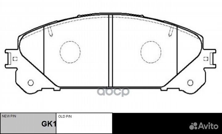 Колодки toyota RAV4 IV (XA40) /lexus NX,RX CKT-6