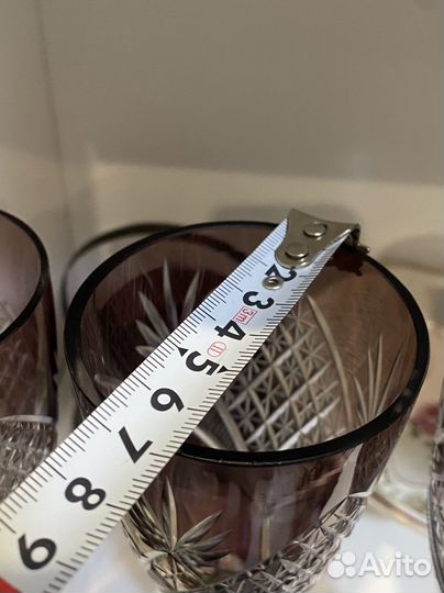 Фужеры марганцевое стекло СССР