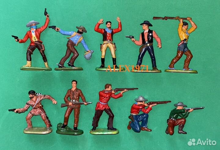 Elastolin Hausser, ковбои,солдатики,фигурки