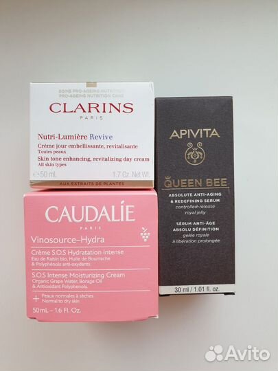 Крем для лица сыворотка Clarins Caudalie Apivita