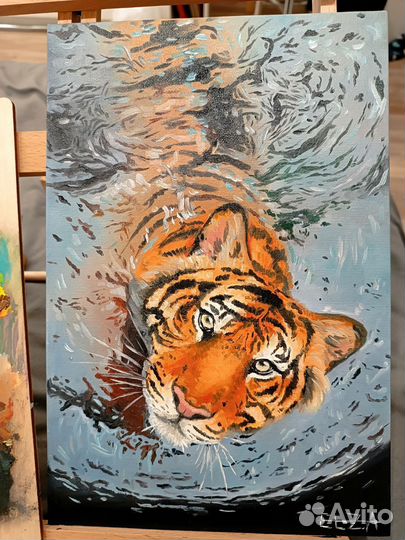 Портрет питомца, картина на заказ