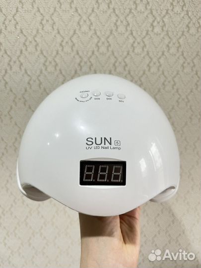 Набор для маникюра (лампа, наклейки, лаки)