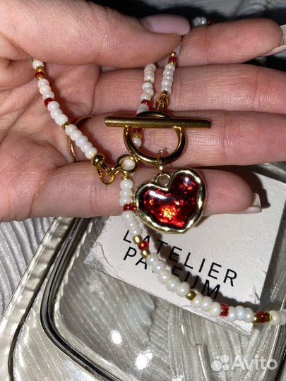 Колье чокер из жемчуга