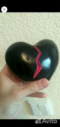 Сердце из гипса, статуэтки