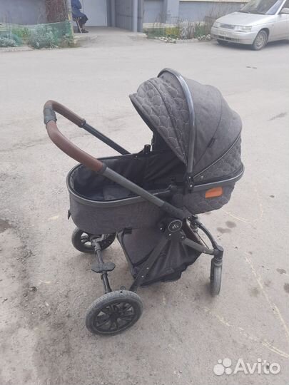 Коляска-трансформер 2в1 Luxmom V9, серая