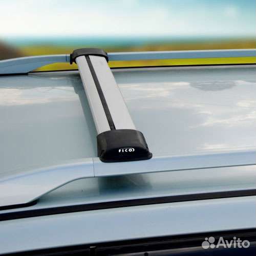 Багажник на рейлинги Ficopro черный Шевроле Нива
