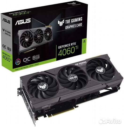 Видеокарта Asus TUF RTX 4060 TI Gaming OC NEW