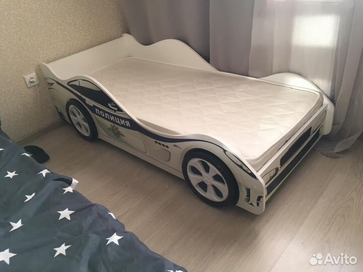 Детская кровать машина «Полиция»
