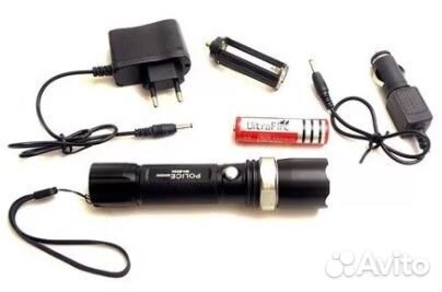 Фонарь ручной police zoom 138+Сетевое зу+ Авто зу
