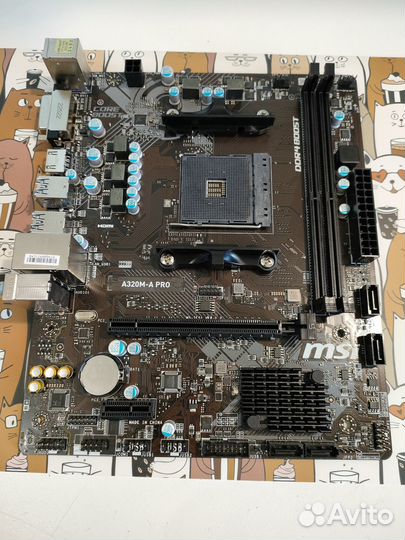 Материнка MSI A320M-A PRO