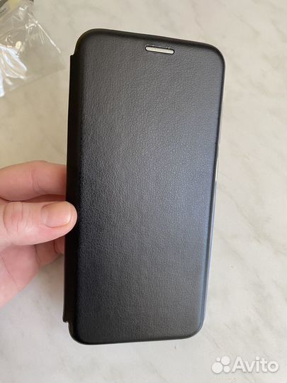 Чехол на samsung a50 новый + защитные стекла